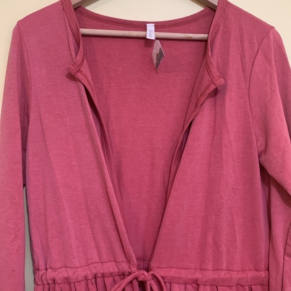 Mai Soli | NWT Tie Adjustable Waist Open Front Tunic Top Dress Swim Coverup S - Picture 8 of 17